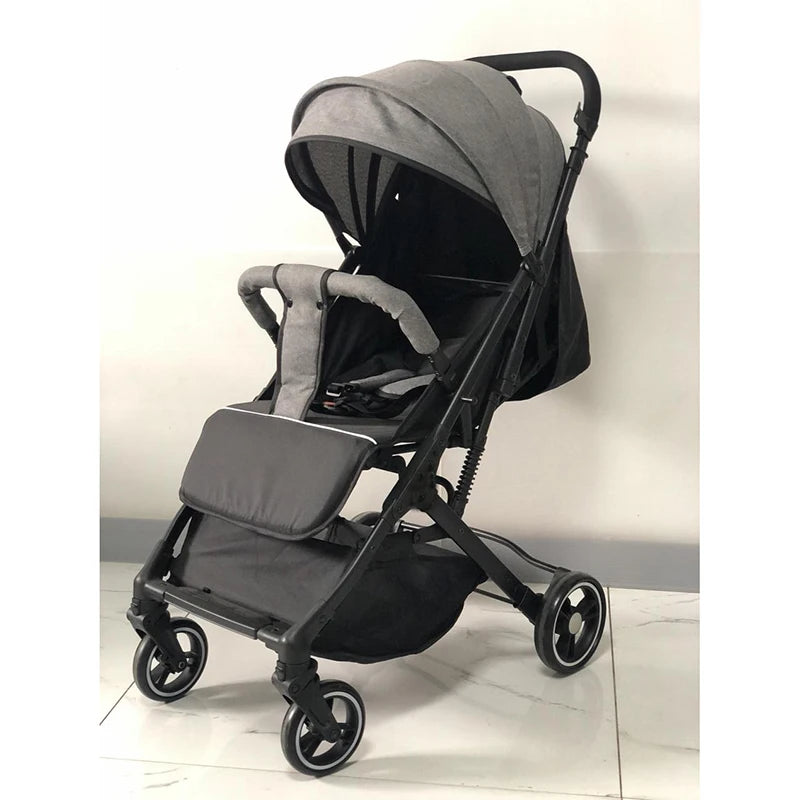JMT-516618 Lightweight Double Baby Stroller - Portable Easy-Fold Pram with Iron Frame for Travel