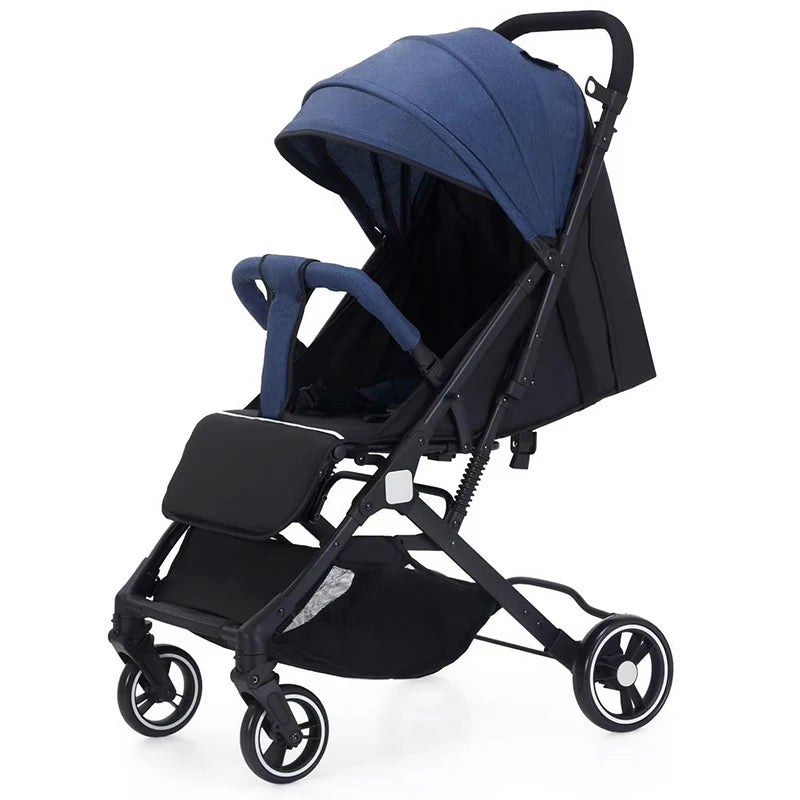 JMT-516618 Lightweight Double Baby Stroller - Portable Easy-Fold Pram with Iron Frame for Travel