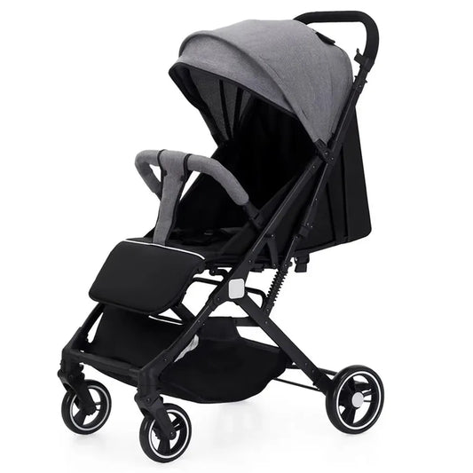 JMT-516618 Lightweight Double Baby Stroller - Portable Easy-Fold Pram with Iron Frame for Travel