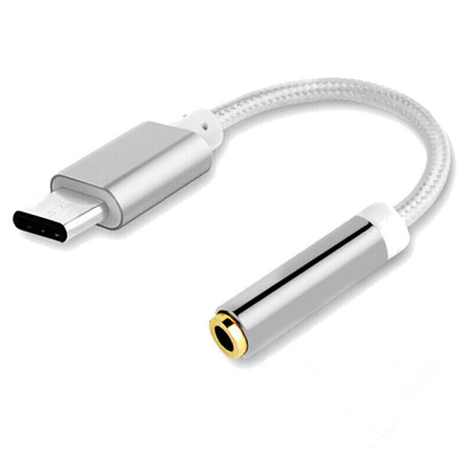 JMT-516810 TYPE-C to 3.5mm Audio Adapter Cable - Compatible with Mobile Phones, Black, Silver, Gold, Rose Gold