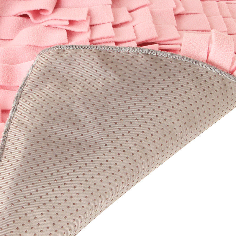 JMT-516938 Dog Training Snuffle Blanket for Stress Relief and Bite Resistance - 50x70cm in Orange and Pink