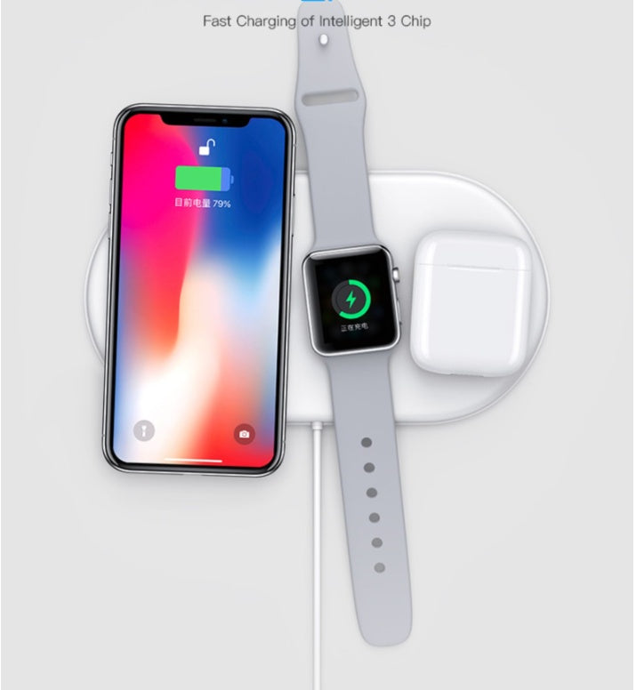 JMT-517322 3-in-1 Wireless Charger with Micro USB Interface - Compatible with Soft Case Batteries