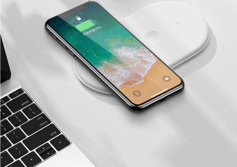JMT-517322 3-in-1 Wireless Charger with Micro USB Interface - Compatible with Soft Case Batteries