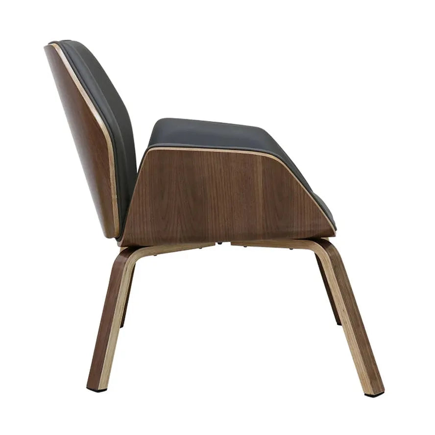 JMT-517386 Modern Bent Wood Frame Lounge Chair for Living Room - Comfortable and Stylish Design