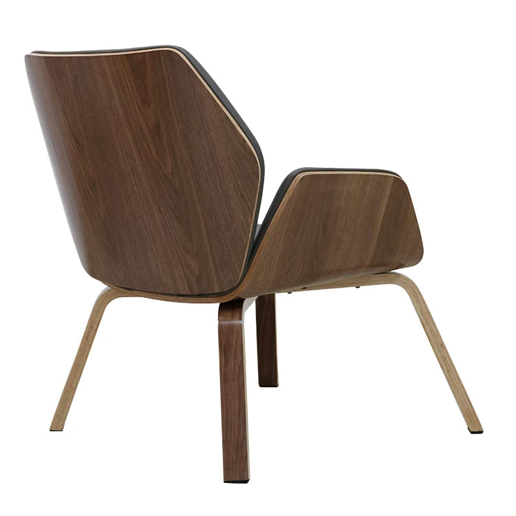 JMT-517386 Modern Bent Wood Frame Lounge Chair for Living Room - Comfortable and Stylish Design