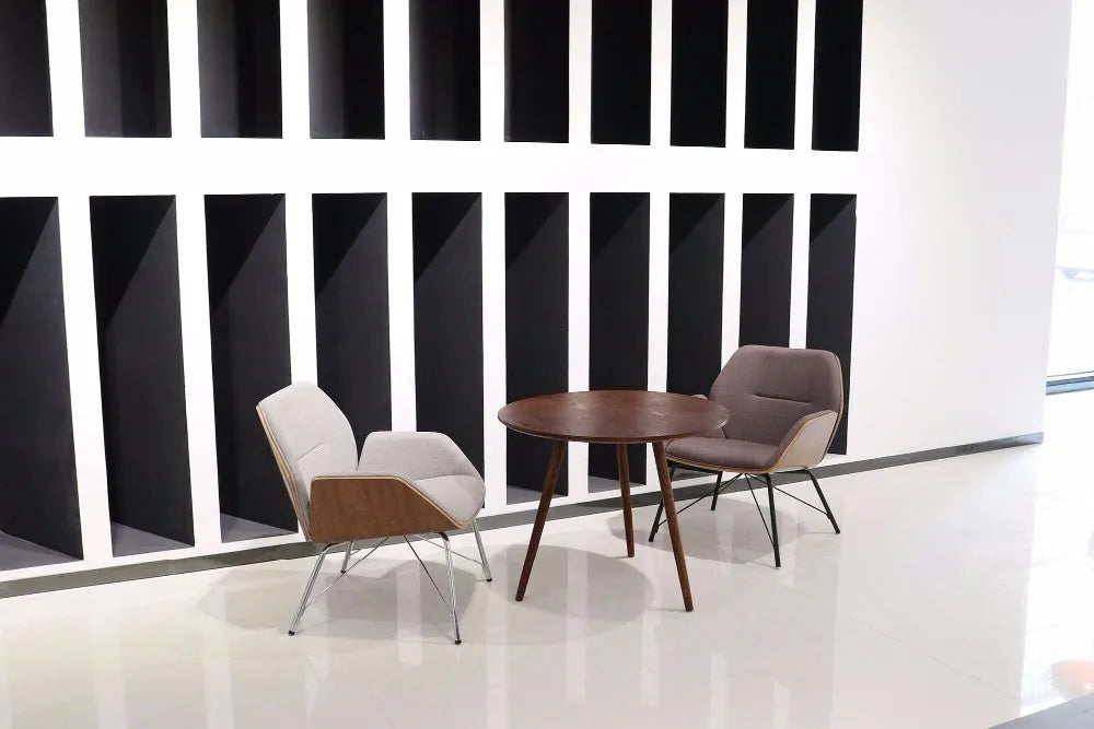 JMT-517386 Modern Bent Wood Frame Lounge Chair for Living Room - Comfortable and Stylish Design