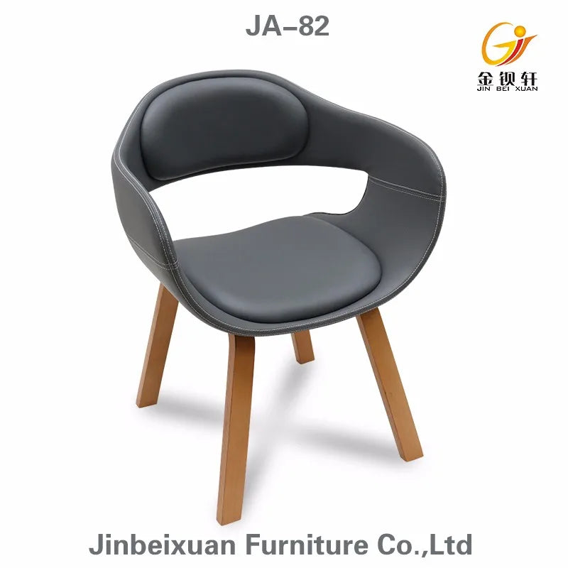 JMT-517386 Modern Bent Wood Frame Lounge Chair for Living Room - Comfortable and Stylish Design