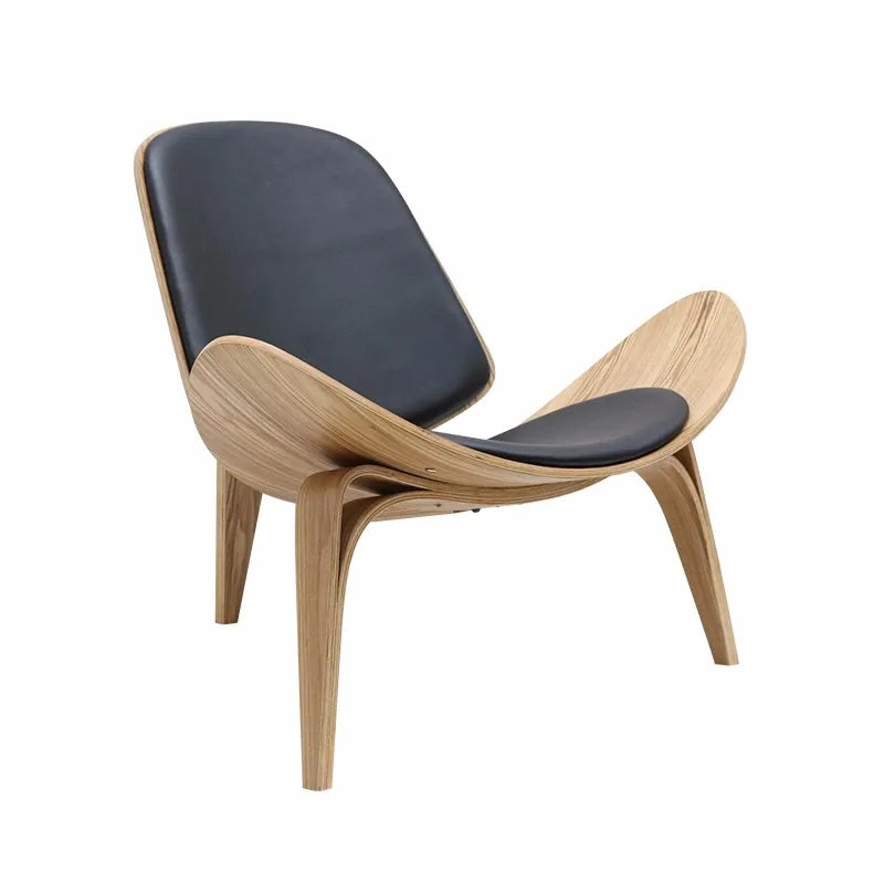 JMT-517386 Modern Bent Wood Frame Lounge Chair for Living Room - Comfortable and Stylish Design