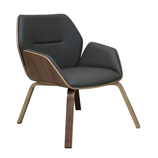JMT-517386 Modern Bent Wood Frame Lounge Chair for Living Room - Comfortable and Stylish Design