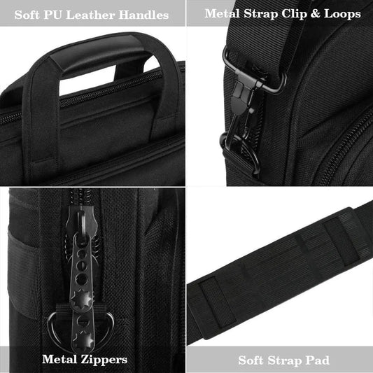 JMT-517450 Blue High-End Man's Briefcase for Laptop and Carry-On Essentials