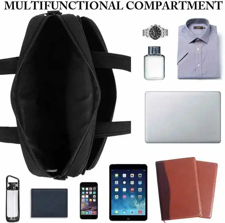 JMT-517450 Blue High-End Man's Briefcase for Laptop and Carry-On Essentials