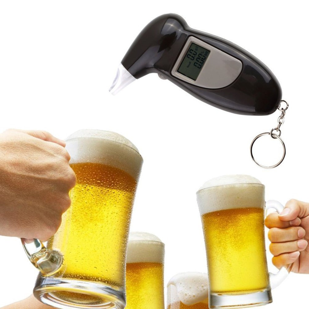 JMT-517450 Digital Breath Alcohol Tester with LCD Display and Keychain Feature