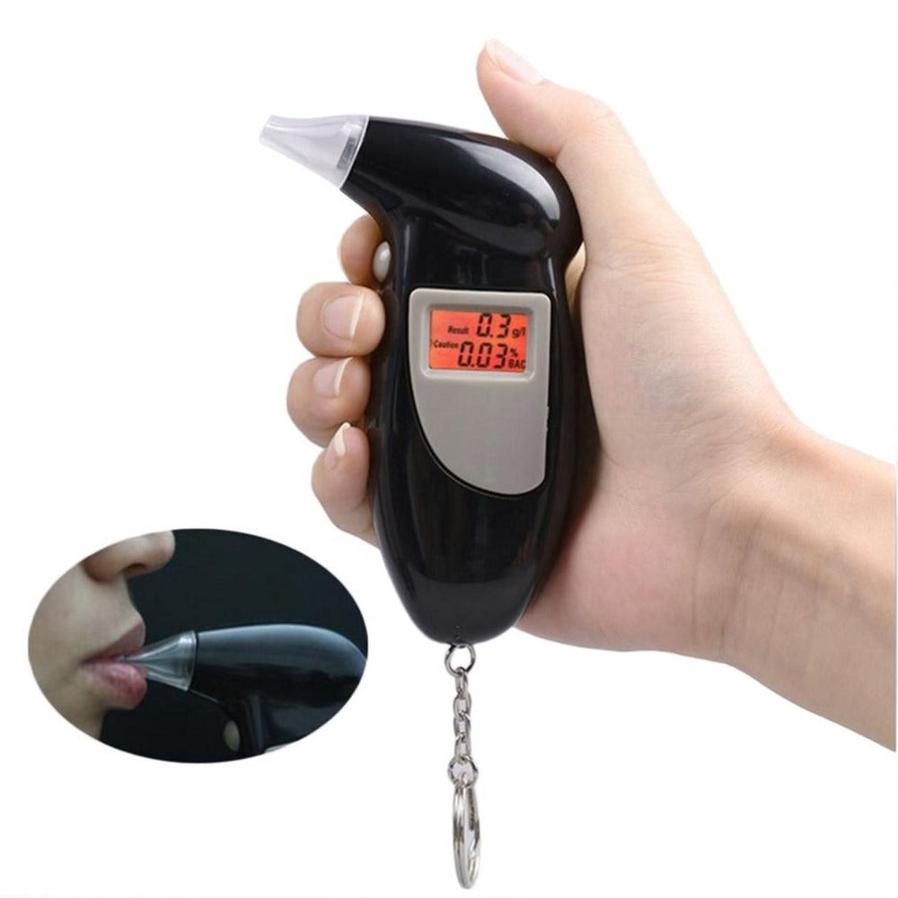 JMT-517450 Digital Breath Alcohol Tester with LCD Display and Keychain Feature