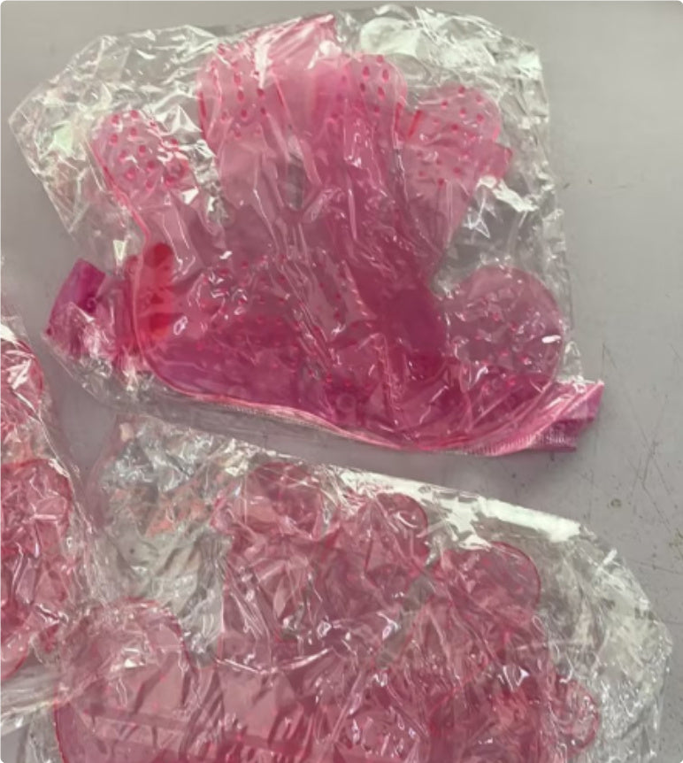 JMT-517706 Adjustable Soft Rubber Pet Grooming Brush for Bath and Massage