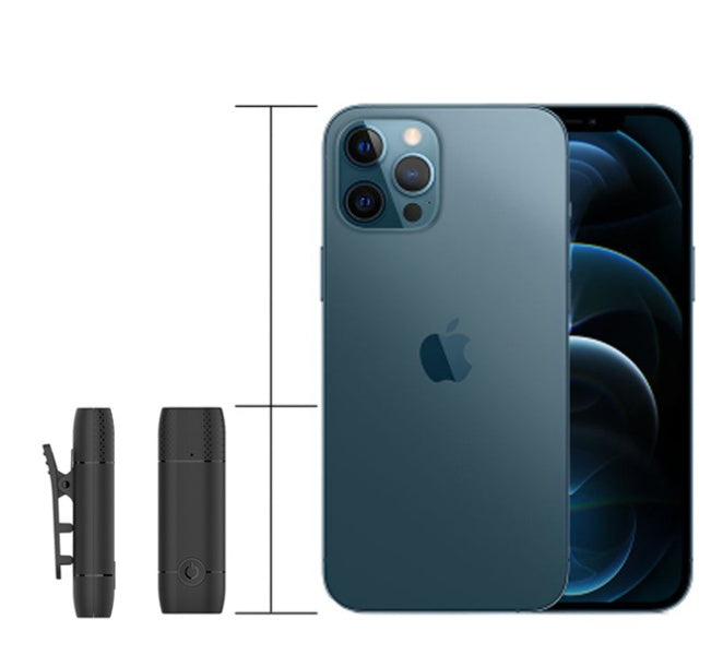 JMT-517962 Compact Noise Reduction Mini Microphone for Mobile Phones - 10-Hour Battery Life, 20m Range, Automatic Connection