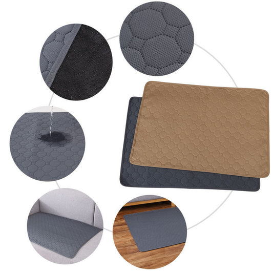 JMT-518090 Absorbent Cloth Diaper Pad for Dogs and Cats in Gray and Khaki - Various Sizes Available