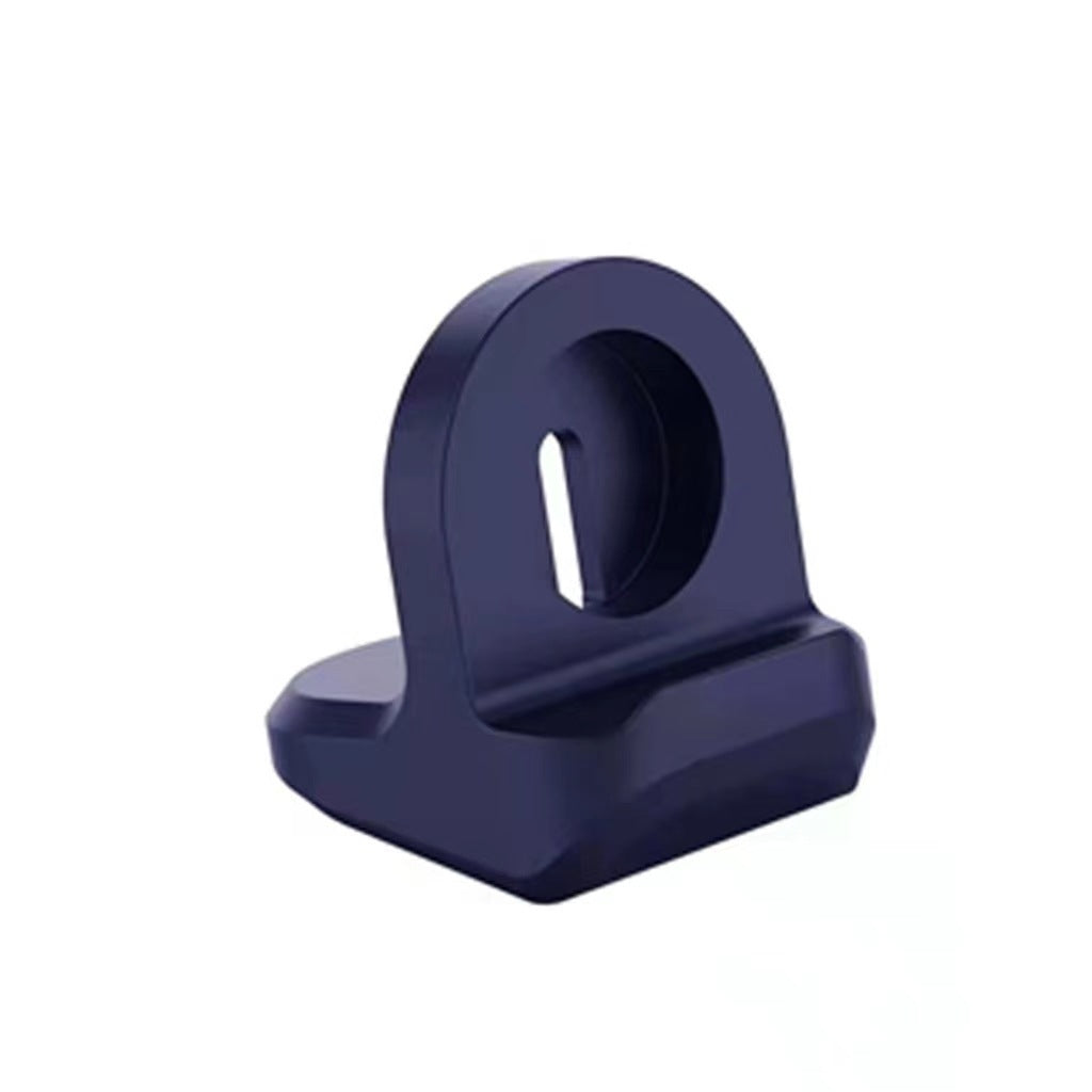 JMT-518474 Silicone Charging Stand for Apple Devices - Compact Desktop Base in Red, Dark Blue, and Pink