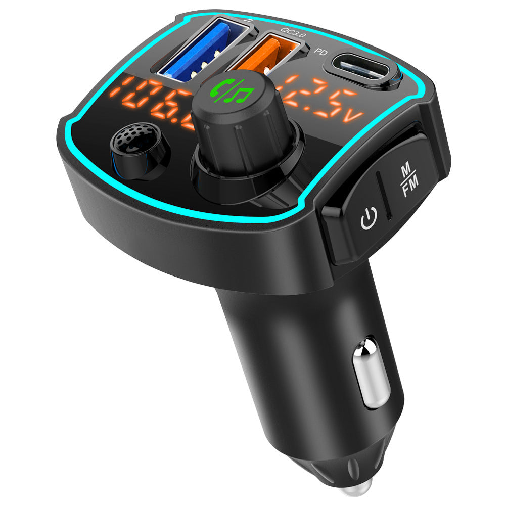 JMT-518602 Fast Charging Dual Screen FM Car MP3 Bluetooth Player with U-disk Audio Support