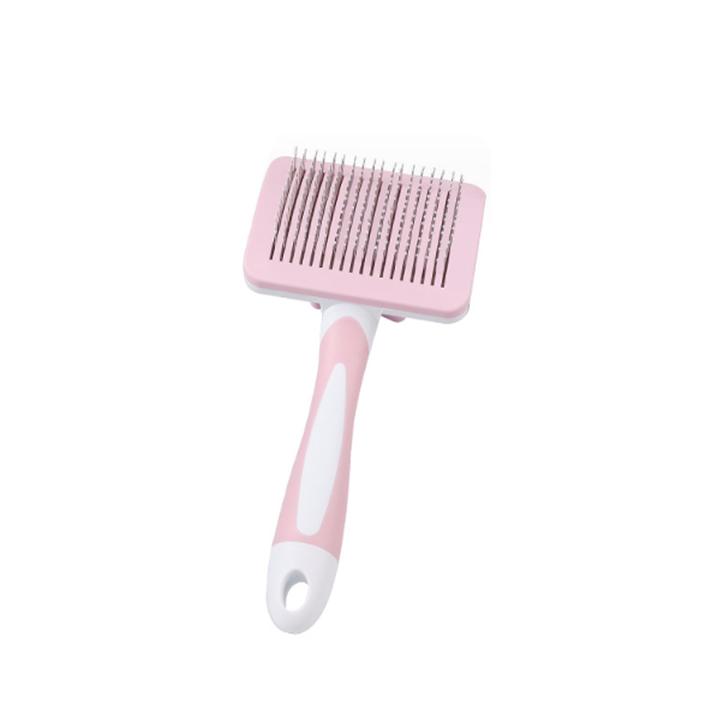 JMT-518602 Self-Cleaning Slicker Brush for Dogs, Cats, and Small Pets - Efficient Fur Removal Tool with Ergonomic Design