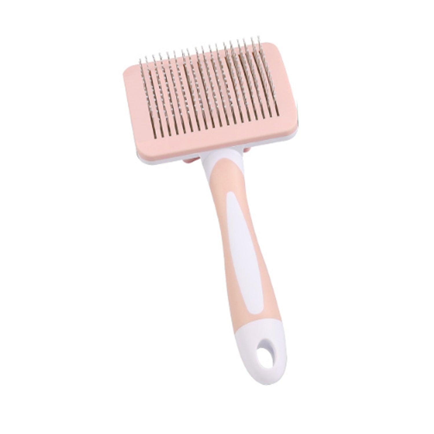JMT-518602 Self-Cleaning Slicker Brush for Dogs, Cats, and Small Pets - Efficient Fur Removal Tool with Ergonomic Design