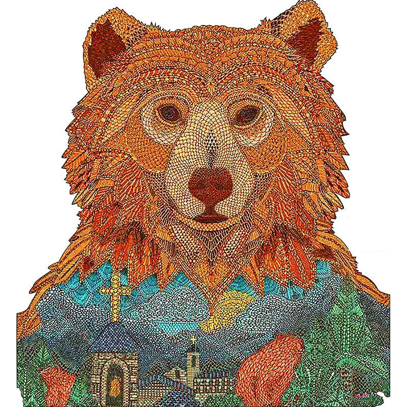 JMT-518794 Three-Dimensional Wooden Animal Puzzle for Youth Development and Brain Training