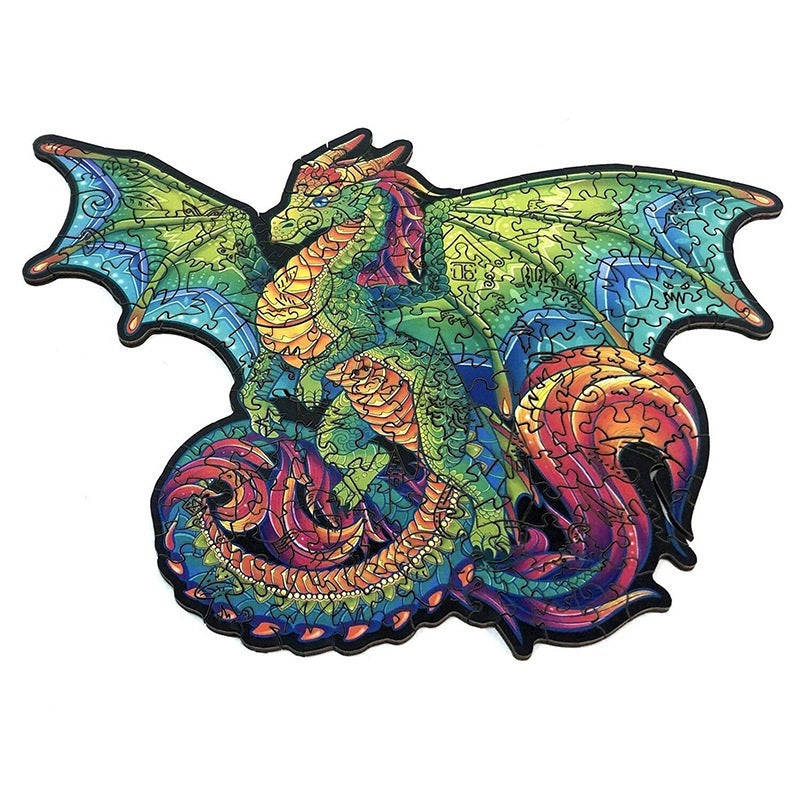 JMT-518794 Three-Dimensional Wooden Animal Puzzle for Youth Development and Brain Training
