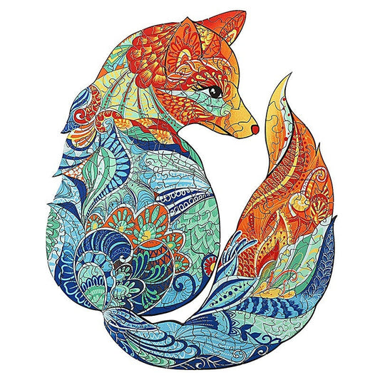 JMT-518794 Three-Dimensional Wooden Animal Puzzle for Youth Development and Brain Training