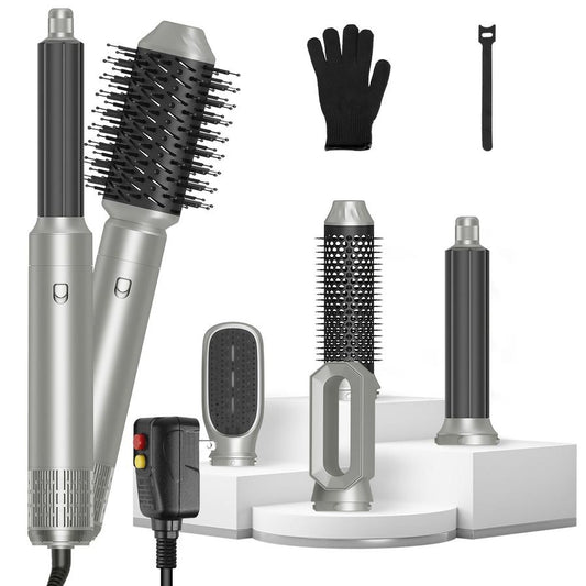 JMT-518922 6-in-1 Hot Air Styler and Dryer Set with Interchangeable Heads, 3 Temperature Settings, and Automatic Curl Technology