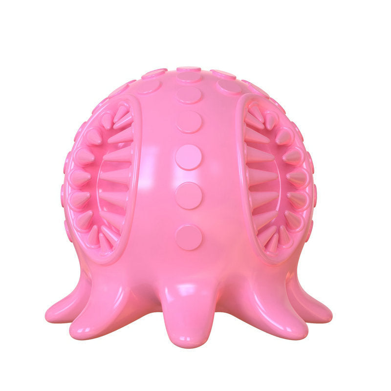 JMT-518922 Interactive Chew Dog Toothbrush Toy - Small Octopus Design for Clean Teeth and Fresh Breath
