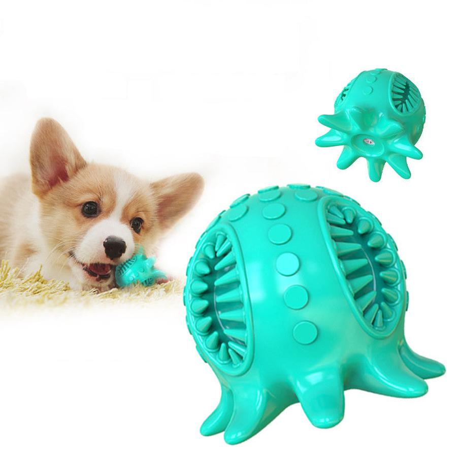 JMT-518922 Interactive Chew Dog Toothbrush Toy - Small Octopus Design for Clean Teeth and Fresh Breath