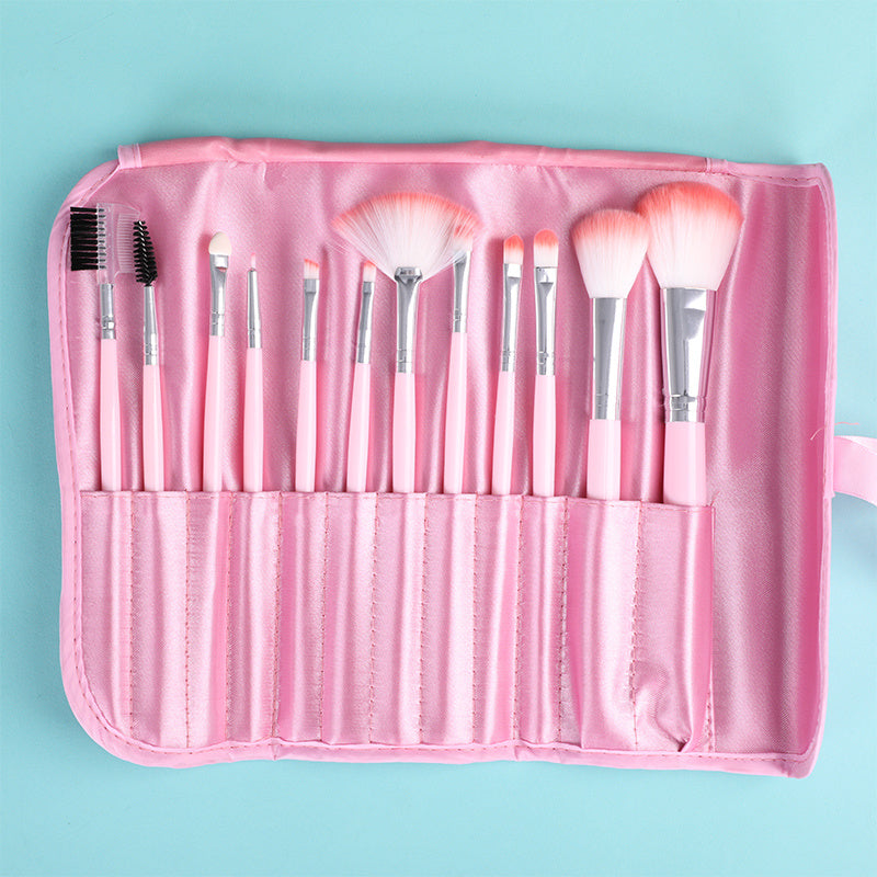 JMT-519050 Beginner Makeup Brush Set with Leather Case for Easy Storage and Travel