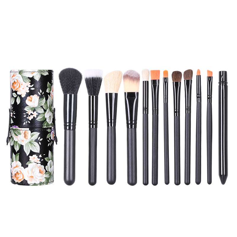 JMT-519050 Beginner Makeup Brush Set with Leather Case for Easy Storage and Travel