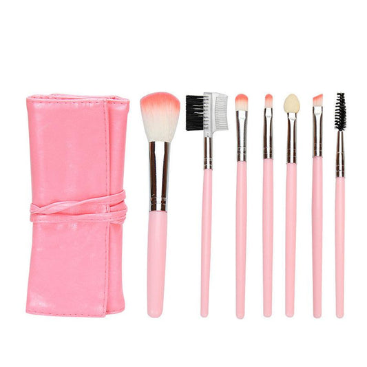 JMT-519050 Beginner Makeup Brush Set with Leather Case for Easy Storage and Travel
