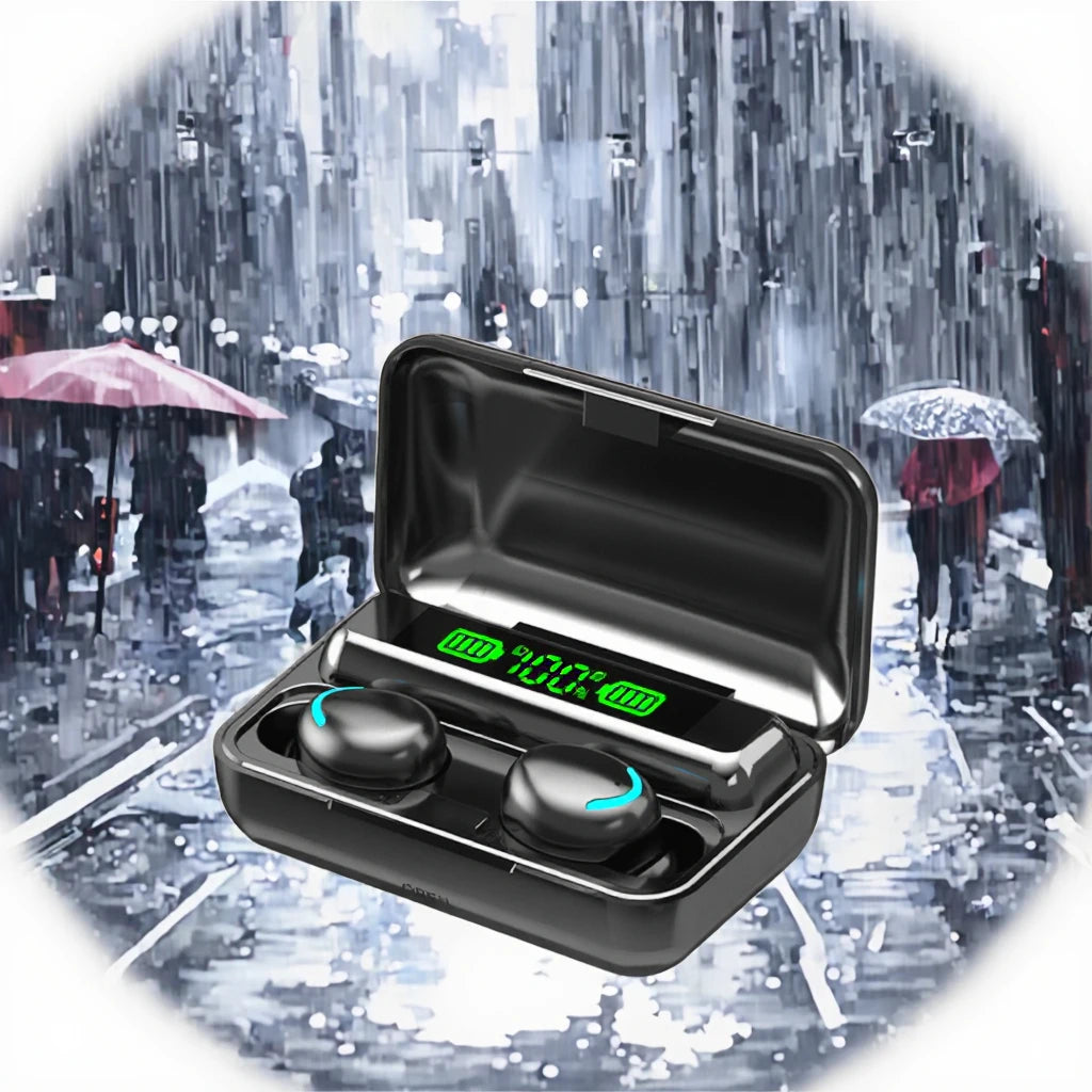 JMT-519114 9D Stereo True Wireless Earbuds with Waterproof Design and LED Battery Indicator