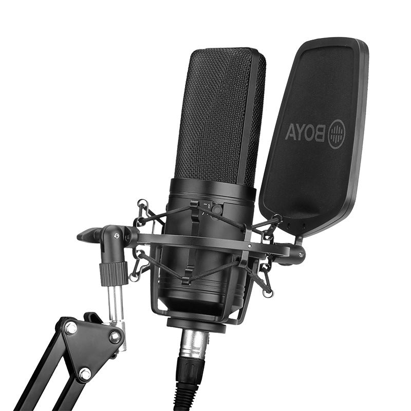 JMT-519114 Large Diaphragm Cardioid Condenser Microphone for Recording and Live Broadcast - Model BY-M1000