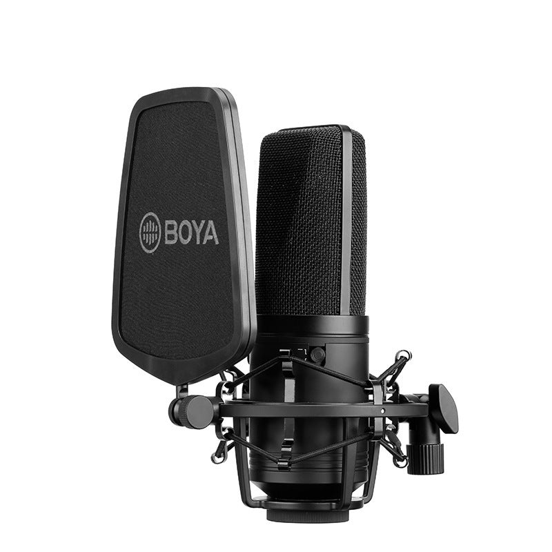 JMT-519114 Large Diaphragm Cardioid Condenser Microphone for Recording and Live Broadcast - Model BY-M1000