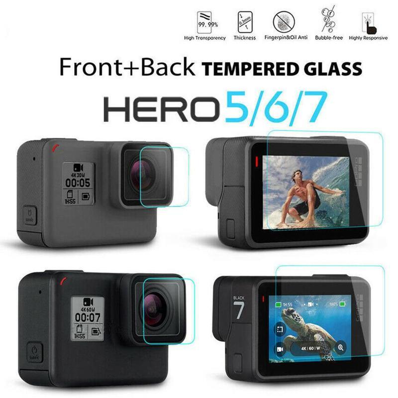 JMT-519306 Tempered Glass Lens & LCD Screen Protectors for GoPro Hero 5/6/7