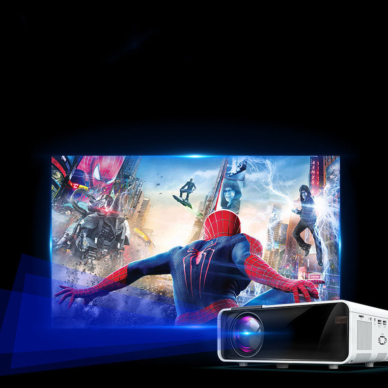 JMT-519946 Wireless HD Home Projector with Remote Control and High Brightness Lens, 1080P Resolution, Compact Design