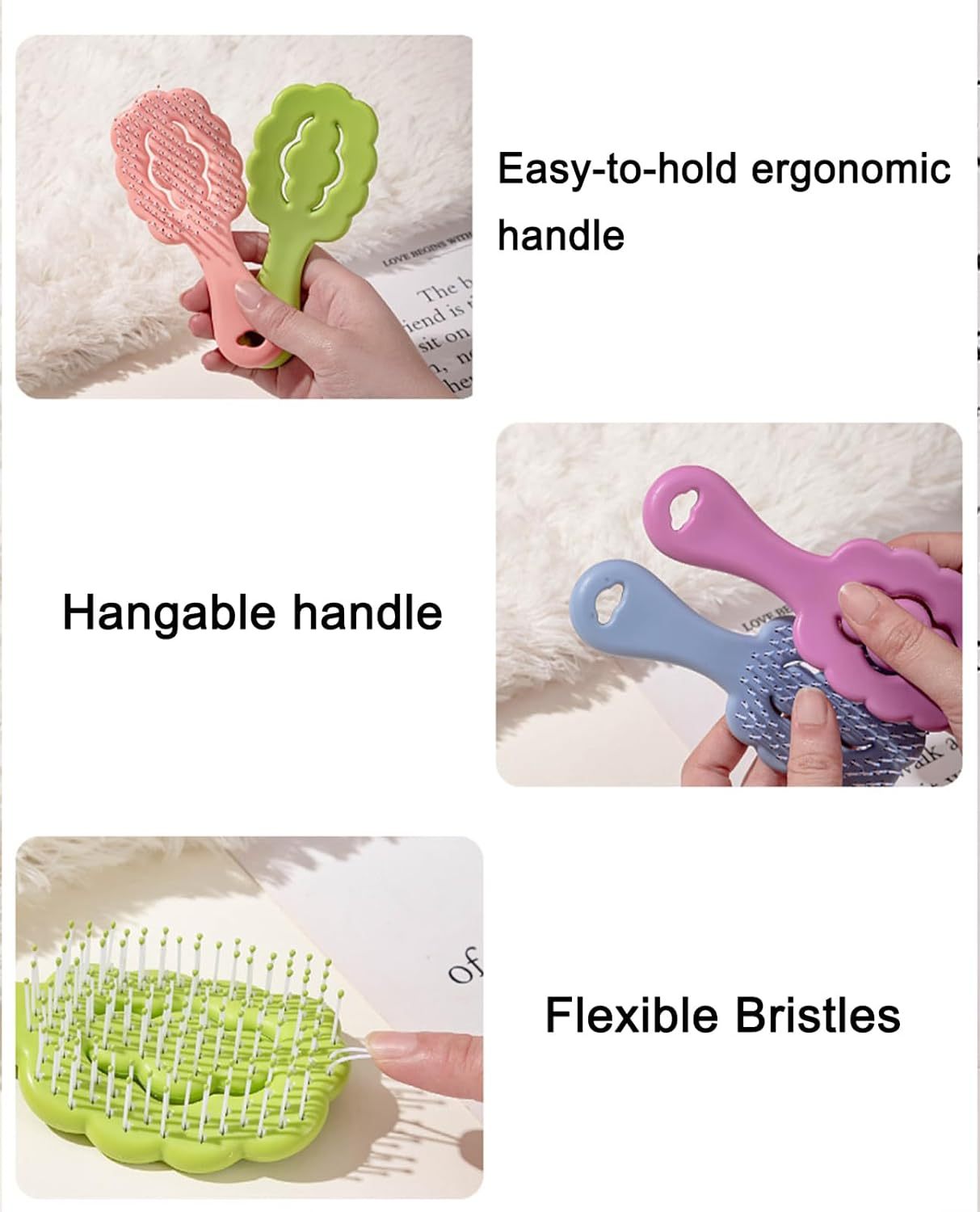 JMT-520010 Cloud-Shaped Small Dog Grooming Brush for Gentle Grooming of Puppies and Small Breeds