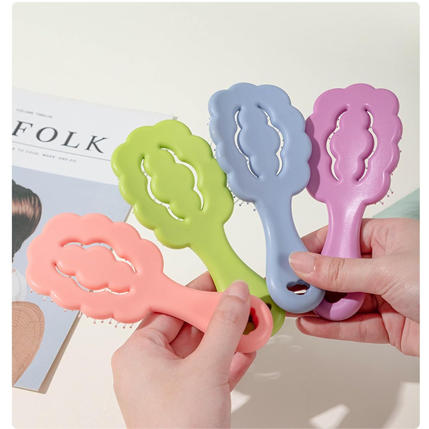 JMT-520010 Cloud-Shaped Small Dog Grooming Brush for Gentle Grooming of Puppies and Small Breeds