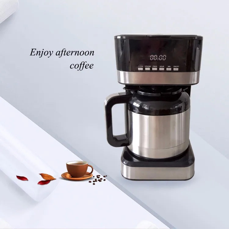 JMT-520202 Digital Stainless Steel Filter Drip Coffee Maker with LCD Display