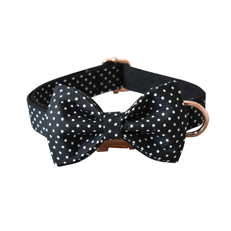 JMT-520586 Polka Dot Pattern Dog Leash and Collar Set in Various Sizes