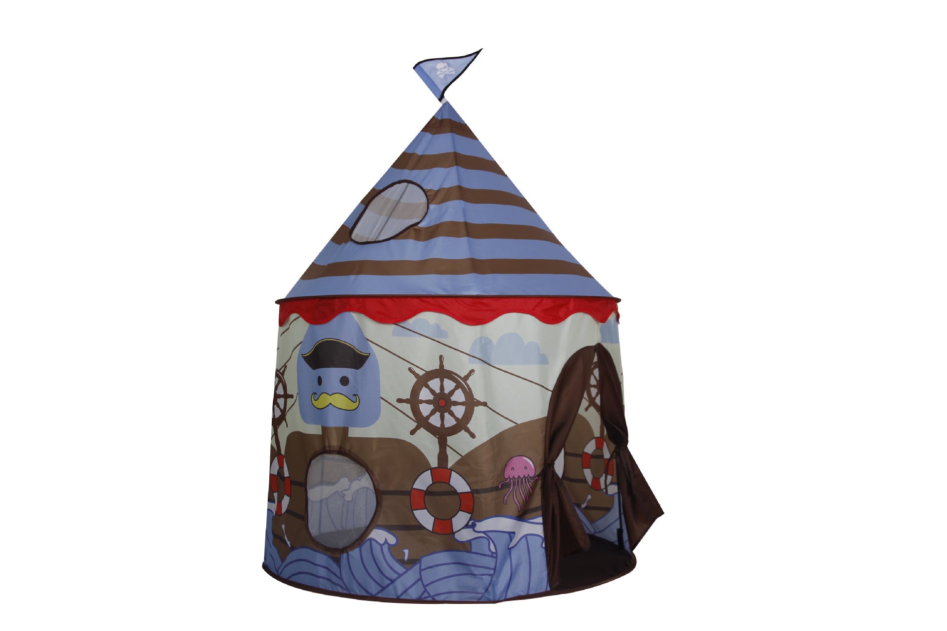 JMT-520778 Spacious Pirate-Themed Kids Tent for Imagination and Play