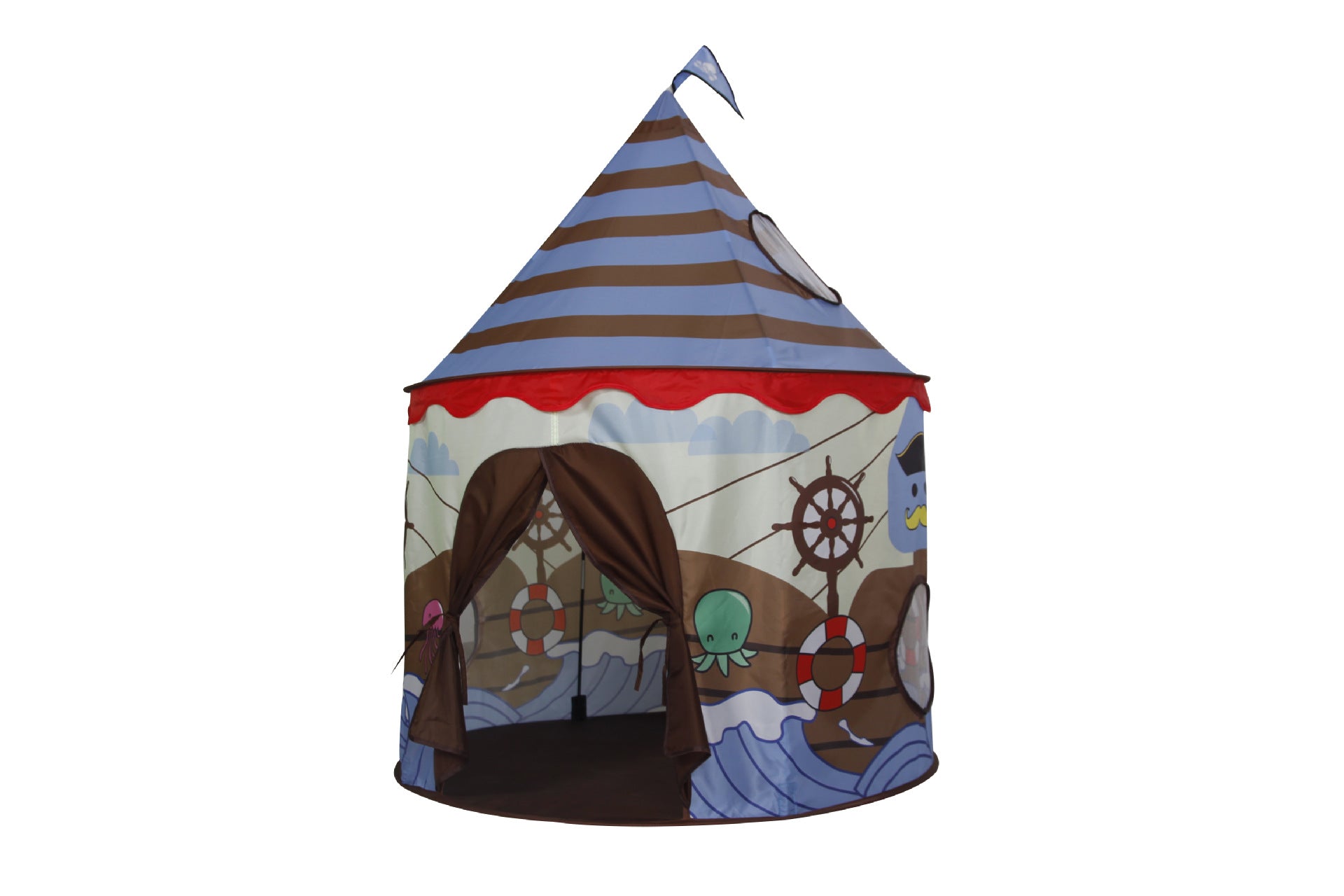 JMT-520778 Spacious Pirate-Themed Kids Tent for Imagination and Play
