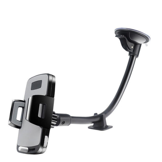 JMT-520778 Universal Car Windshield Suction-Cup Holder for Mobile Phone Navigation - Black PC/Silicone Design