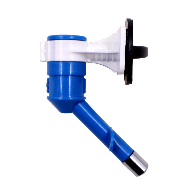 JMT-521098 Pet Hanging Drinking Fountain with Stainless Steel Head for Cats, Dogs, and Rabbits – Available in Red, Blue, Yellow, and Pink