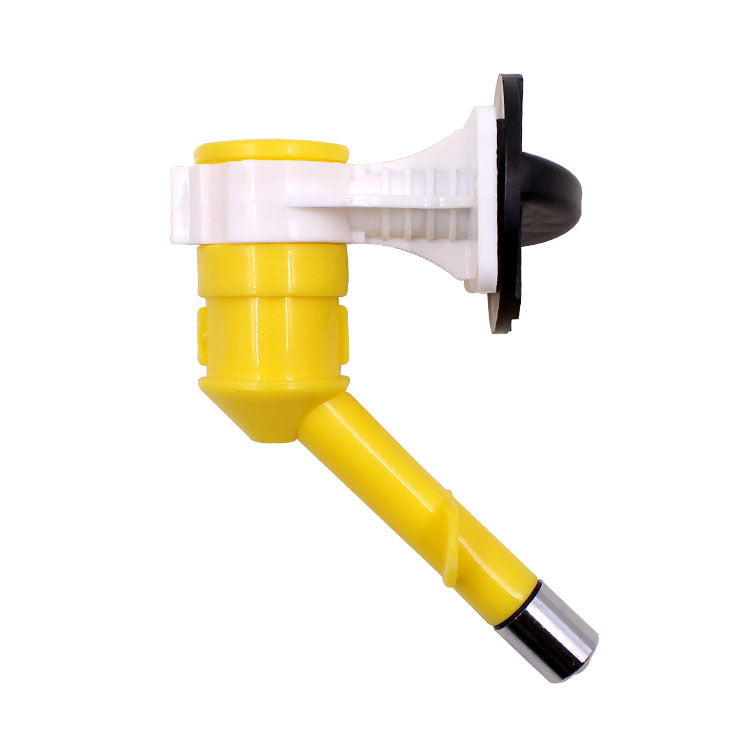 JMT-521098 Pet Hanging Drinking Fountain with Stainless Steel Head for Cats, Dogs, and Rabbits – Available in Red, Blue, Yellow, and Pink