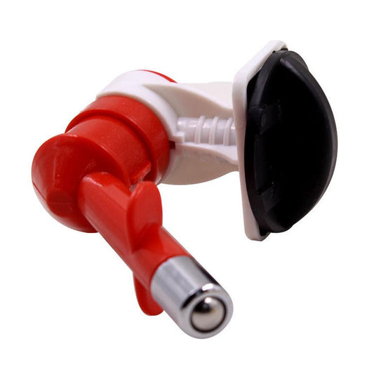 JMT-521098 Pet Hanging Drinking Fountain with Stainless Steel Head for Cats, Dogs, and Rabbits – Available in Red, Blue, Yellow, and Pink