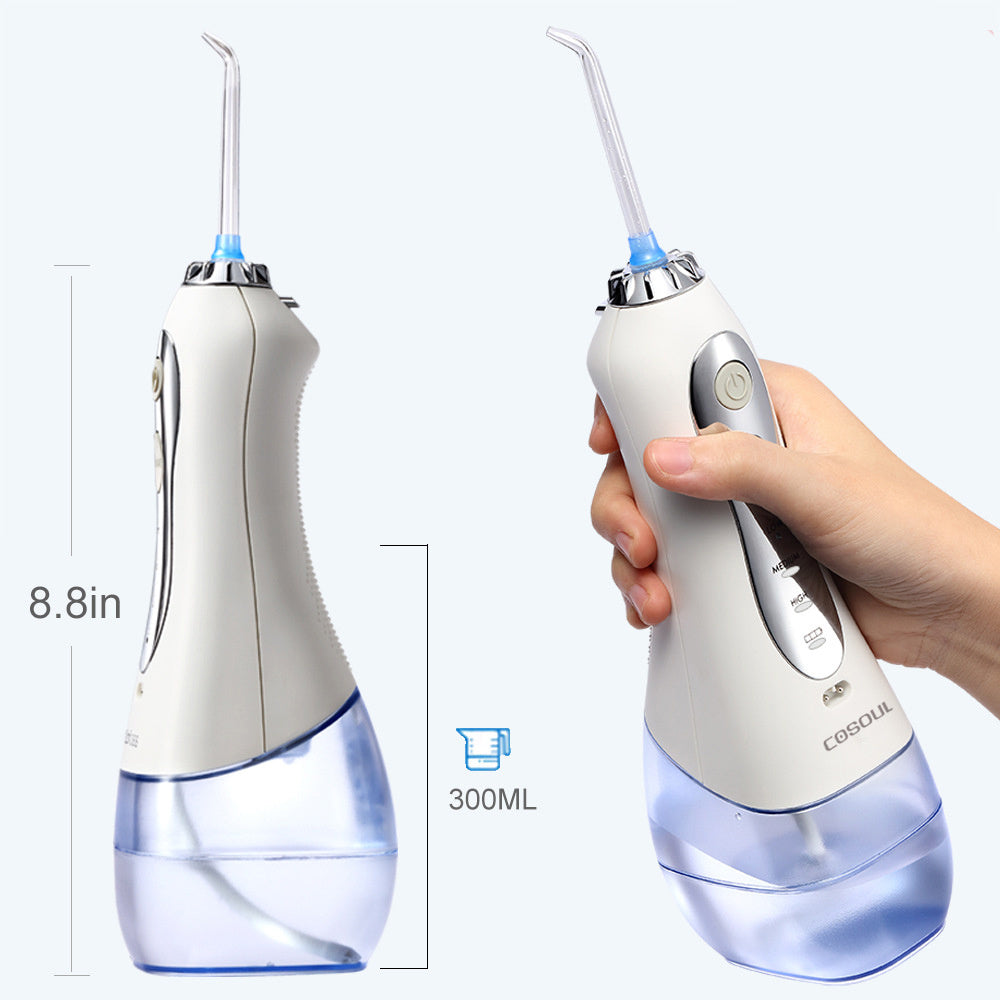 JMT-521226 Rechargeable Oral Irrigator with Adjustable Modes and 300ml Water Tank