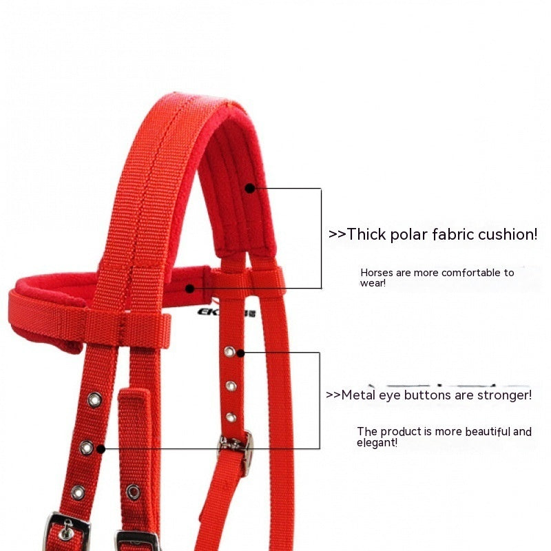 JMT-521418 Adjustable PP Braid Reins with Water Rein Rope - Available in Red, Blue, Black, Sizes Small to Large